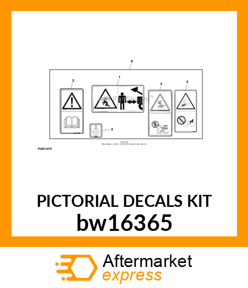 PICTORIAL DECALS KIT bw16365