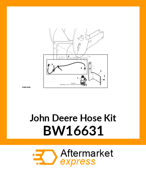 HOSES AND PARTS (2 FUNCTION) 6B BW16631