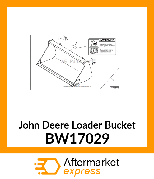 BUCKET, GENERAL PURPOSE (1850 MM) BW17029