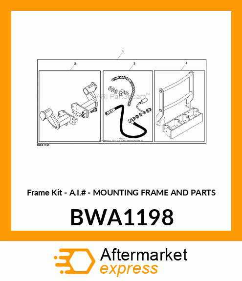 MTG FRAME & PARTS BWA1198