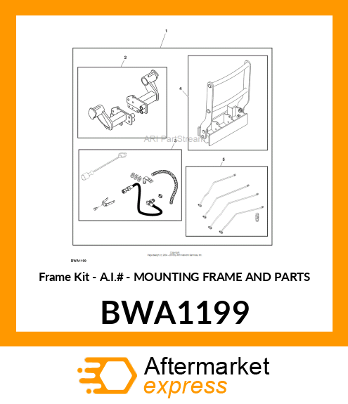 MTG FRAME & PARTS BWA1199