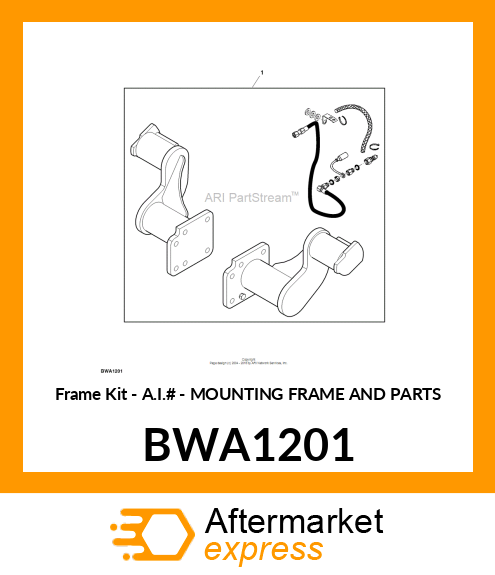 Frame Kit - A.I.# - MOUNTING FRAME AND PARTS BWA1201