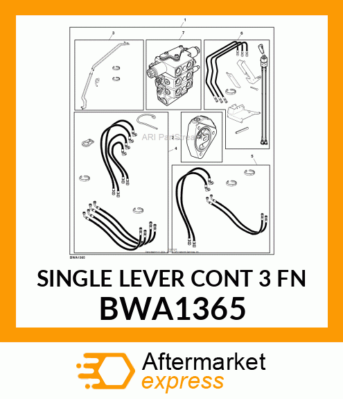 SINGLE LEVER CONT 3 FN BWA1365