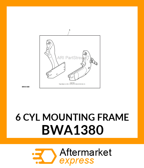 6 CYL MOUNTING FRAME BWA1380