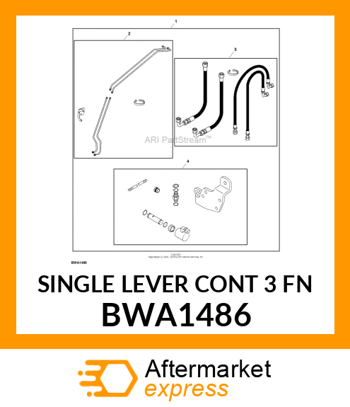 SINGLE LEVER CONT 3 FN BWA1486