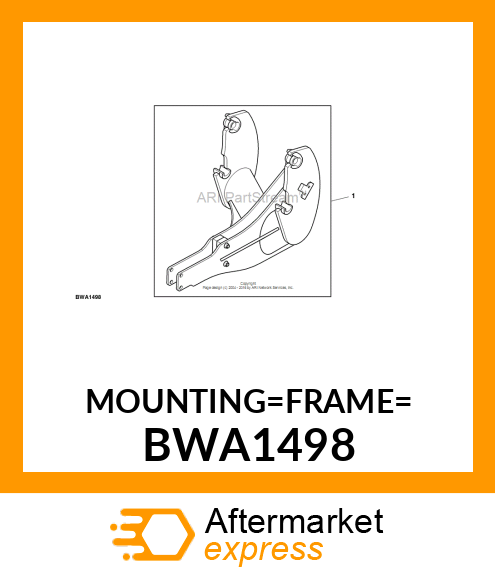 MOUNTING FRAME BWA1498