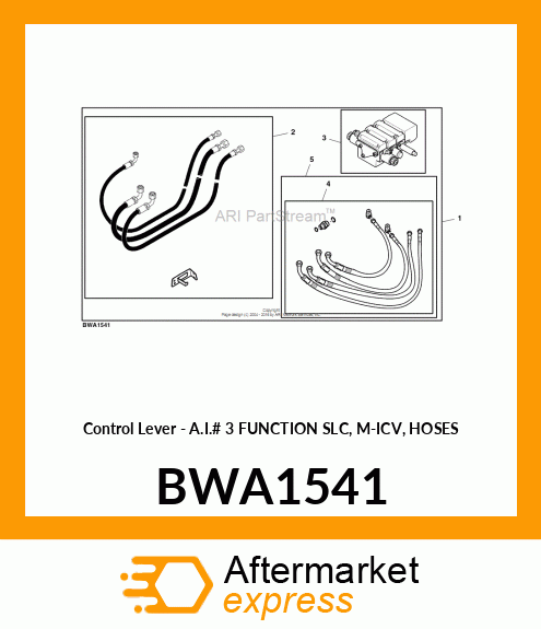 HOSES AND PARTS 3 FUNCT BWA1541