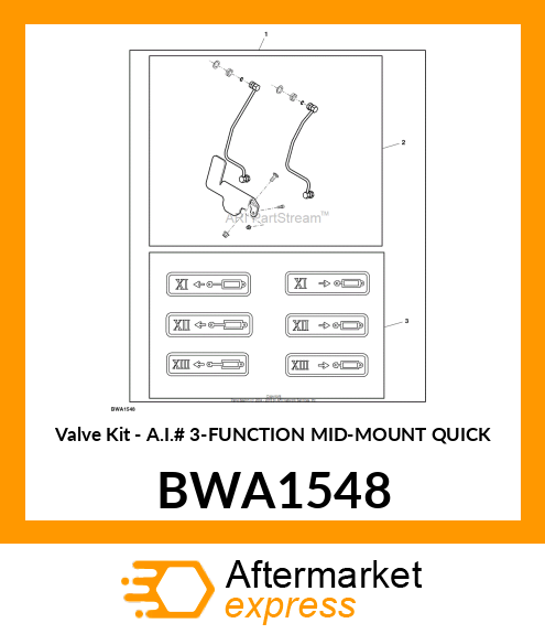 MID-MOUNT COUPLERS 3 FUNCT BWA1548