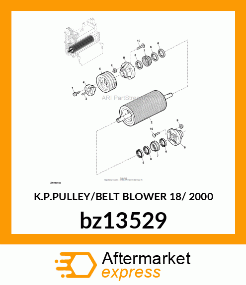 K.P.PULLEY/BELT BLOWER 18/ 2000 bz13529