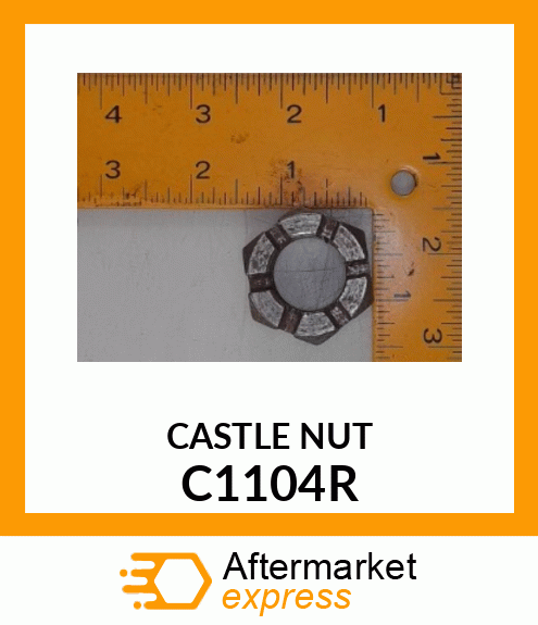 NUT, SPECIAL SLOTTED C1104R