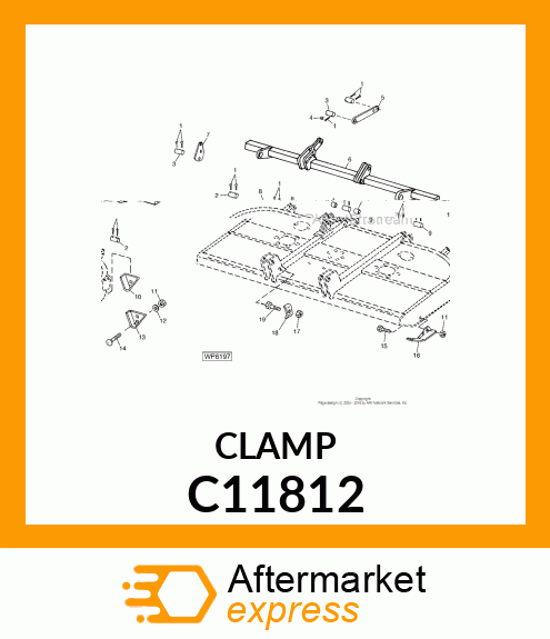 CLAMP, OIL TUBE C11812