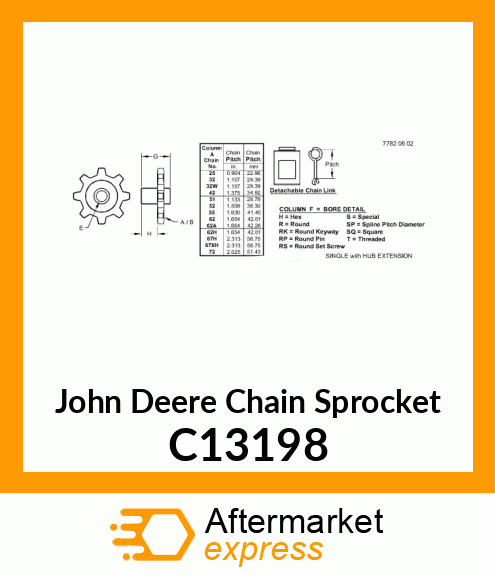 Chain Sprocket C13198