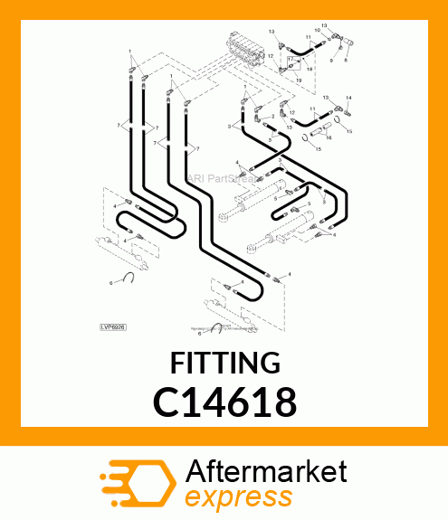 COUPLING, MALE HALF C14618