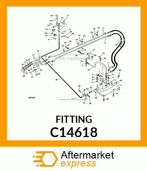 COUPLING, MALE HALF C14618