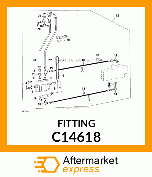 COUPLING, MALE HALF C14618