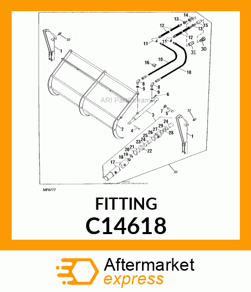 COUPLING, MALE HALF C14618