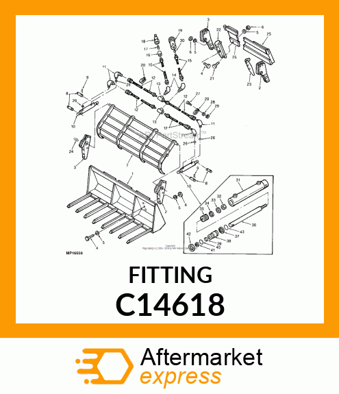 COUPLING, MALE HALF C14618