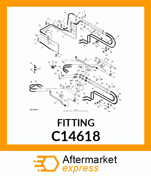 COUPLING, MALE HALF C14618