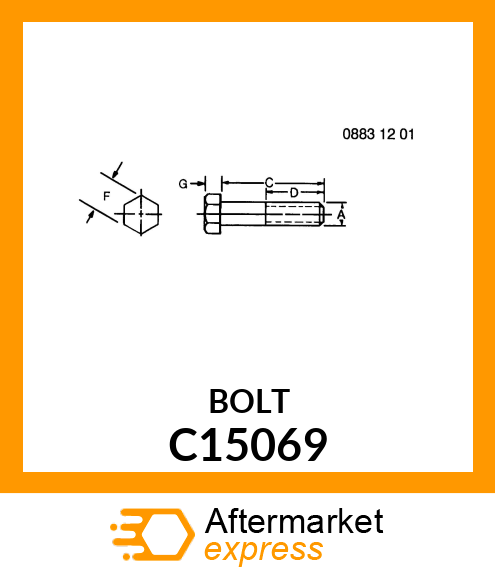 BOLT SHEAR C15069