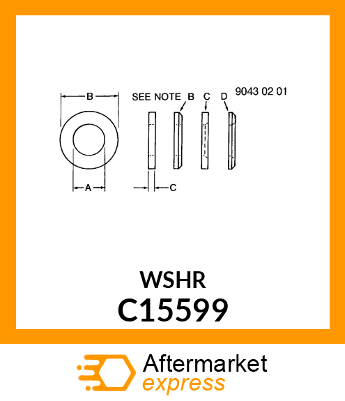 WASHER, WHEEL C15599