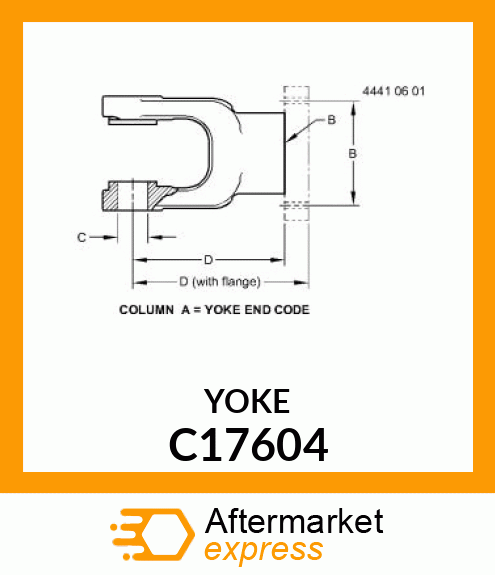 Universal Joint Yoke C17604