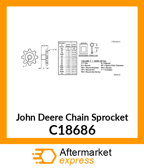 Chain Sprocket C18686