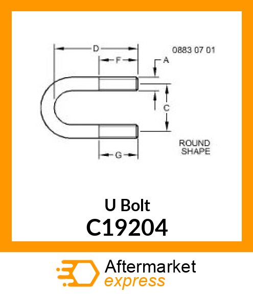 U Bolt C19204