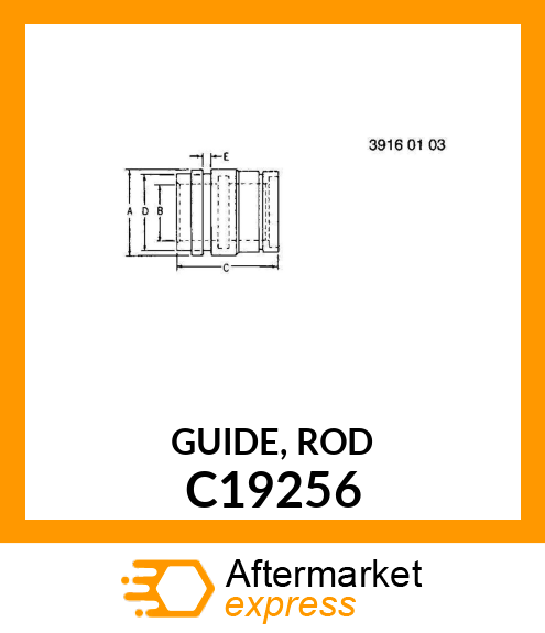 GUIDE, ROD C19256