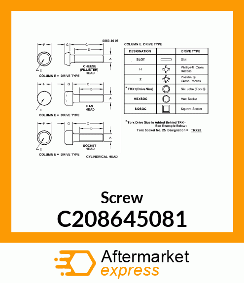 Screw C208645081