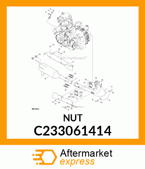 10PK Nut C233061414