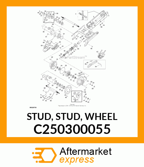 STUD, STUD, WHEEL C250300055