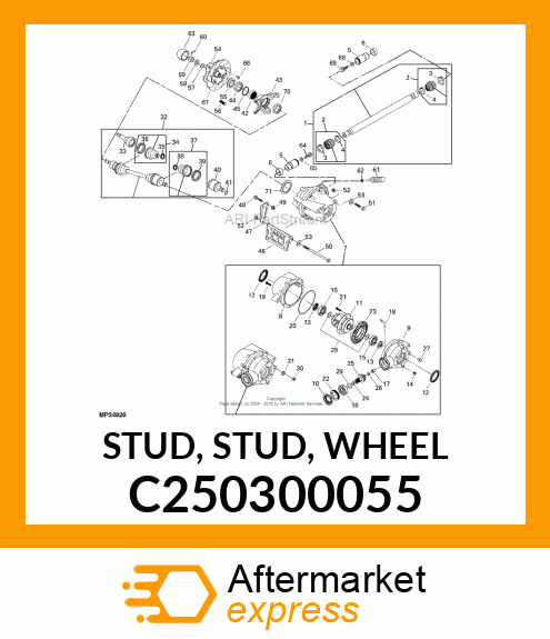 STUD, STUD, WHEEL C250300055