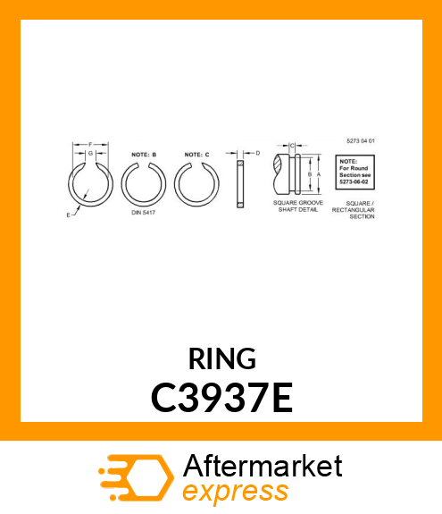 RING, SNAP C3937E