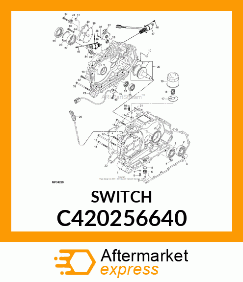 SWITCH, OIL PRESSURE C420256640