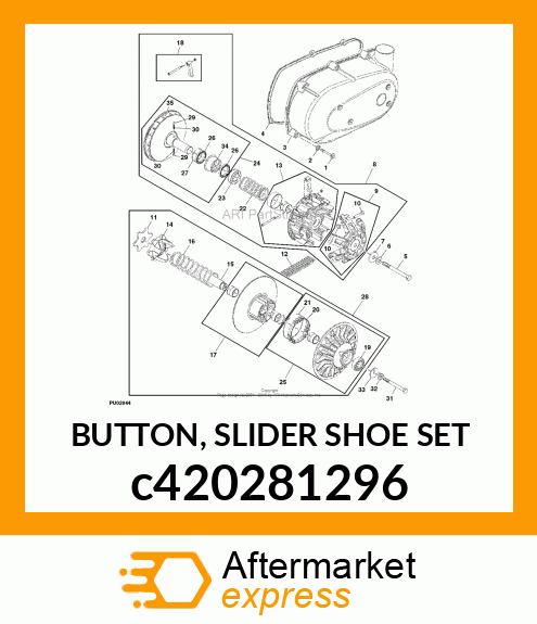 BUTTON, SLIDER SHOE SET c420281296