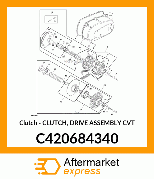 Clutch - CLUTCH, DRIVE ASSEMBLY CVT C420684340