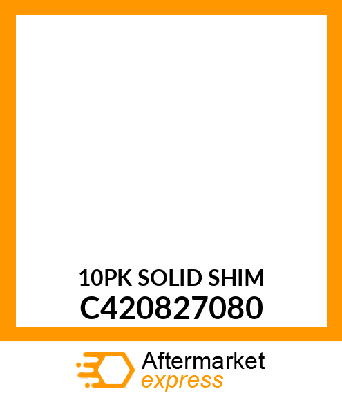 10PK Solid Shim C420827080