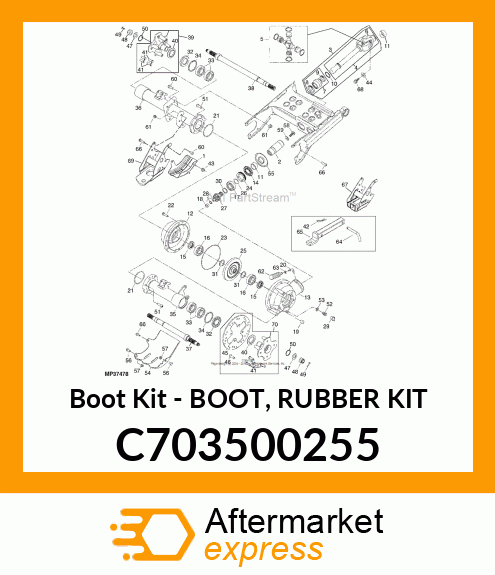 Boot Kit - BOOT, RUBBER KIT C703500255