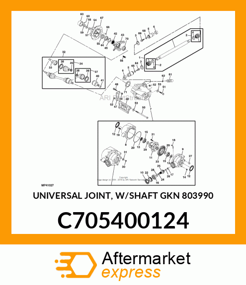 Universal Joint With Shaft C705400124