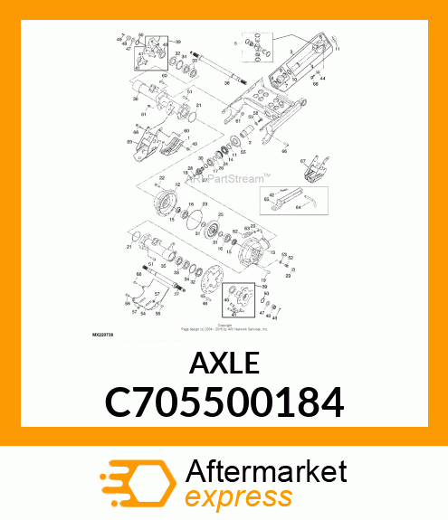 Axle C705500184