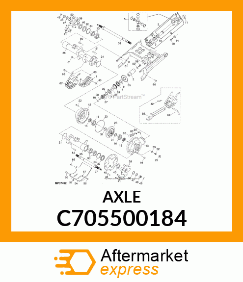 Axle C705500184