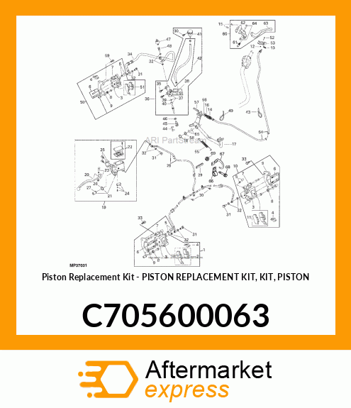 Piston Replacement Kit C705600063