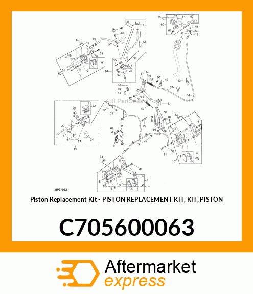 Piston Replacement Kit C705600063