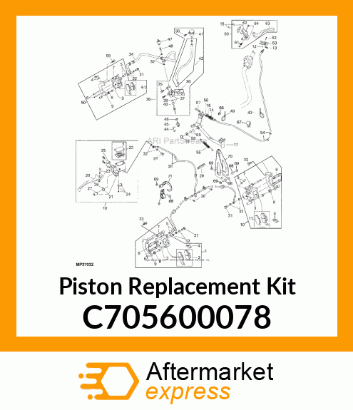 Piston Replacement Kit C705600078