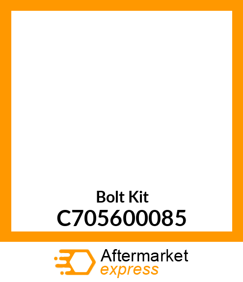 Bolt Kit C705600085
