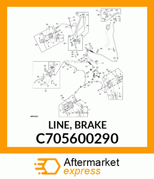 LINE, BRAKE C705600290