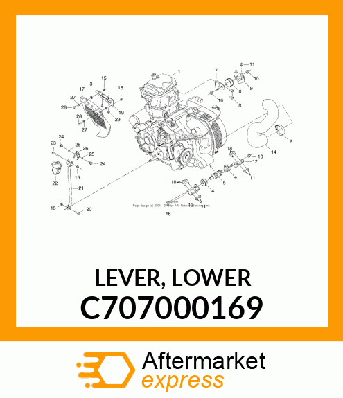 LEVER, LOWER C707000169