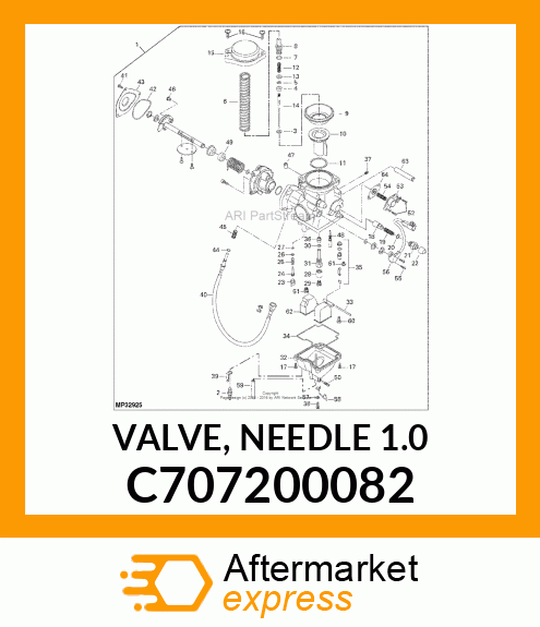 VALVE, NEEDLE 1.0 C707200082