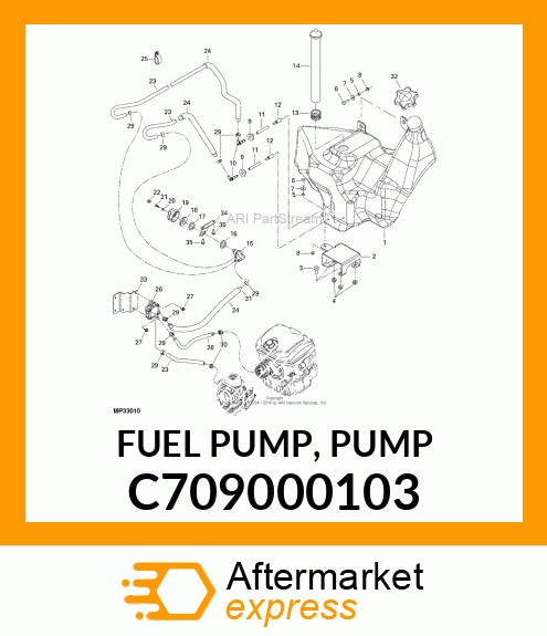 FUEL PUMP, PUMP C709000103