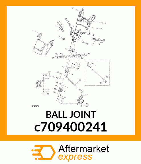 JOINT, BALL RH, THK BL 12D c709400241